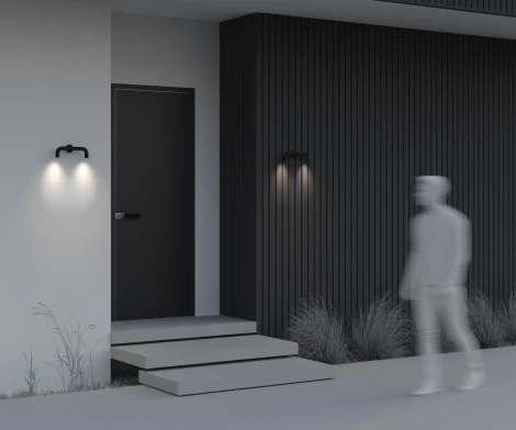 Настенный светильник уличный Maytoni Sleek O477WL-L4GF3K (LED, 220V, IP65)