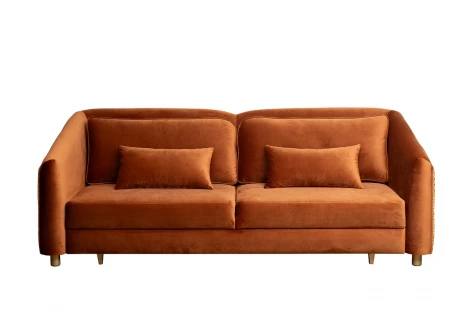 Диван Треви(Trevi) 230М(К) трехм раскл с кантом оранж Pad32+Lattice ORANG 232*103*88см Garda Decor