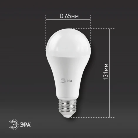 Лампочка светодиодная E27 25W ЭРА LED A65-25W-840-E27 R