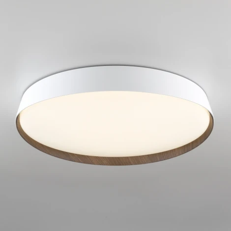 Потолочный светильник RGB круглый Citilux Bonny CL754450G Белый+Венге LED с пультом (220V, круглые)