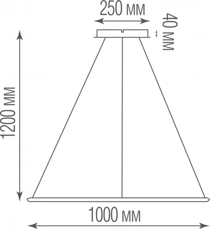 Подвесной светодиодный светильник 75Вт Donolux Nimbo S111024/1SQ 75W White In (220V, на тросе)