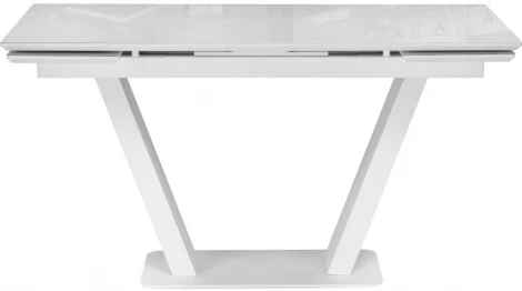 Стол стеклянный Notta Конор 140(200)х80х73 ультра белый / белый 517338