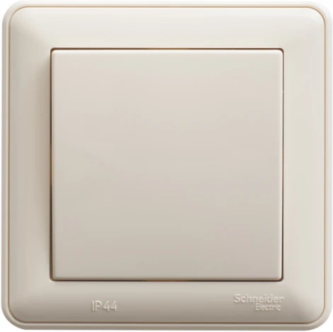Выключатель встраиваемый одноклавишный (слоновая кость) Systeme Electric W59 VS610-156-28
