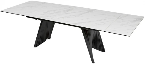 Обеденный стол M-City IVAR 180 MARBLES KL-99 Белый мрамор, итальянская керамика
