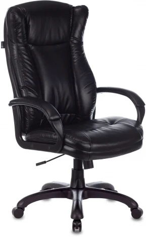Кресло руководителя Бюрократ CH-879N черный Leather Venge Black эко.кожа крестовина пластик