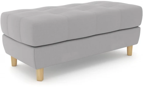 Банкетка Arsko Герберт светло-серый велюр