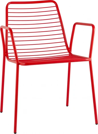 Стул с подлокотниками Дели металл красный Stool Group (арт.УТ000039268)
