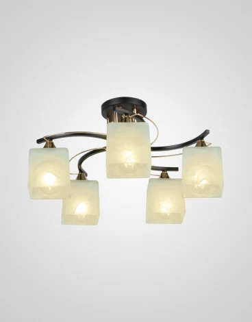 Потолочная люстра SS1N P5535-5 BK+GD 000029941 Мелодия Света