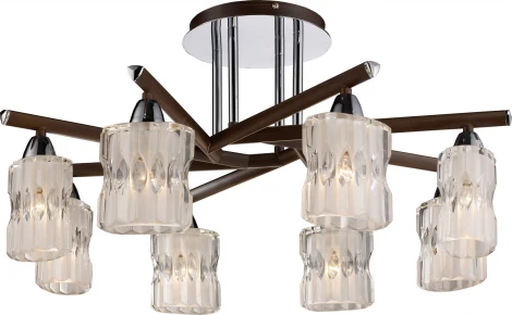 Потолочная люстра N-Light 414 414-08-13 chrome + wengue