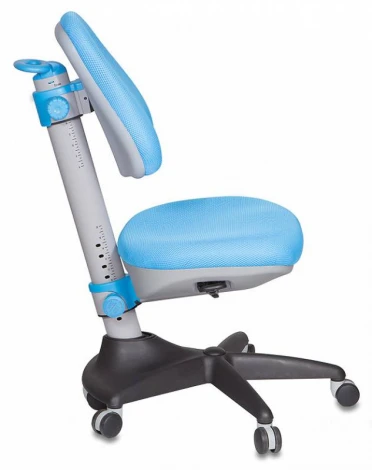 Кресло детское Бюрократ KD-2 светло-голубой TW-55 крестовина пластик