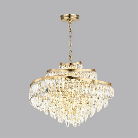 Подвесная люстра Odeon Light Wayta 5073/12 золото/прозрачный/металл/хрусталь E14 12*40W (220V, на цепи)