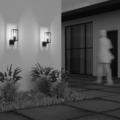 Настенный уличный светильник Maytoni Cell O452WL-01GFSR (220V, датчик движения, IP65)