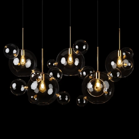 Подвесной светильник Loft It Bolle 2034-S5 (220V, на проводе, шарики, молекулы)