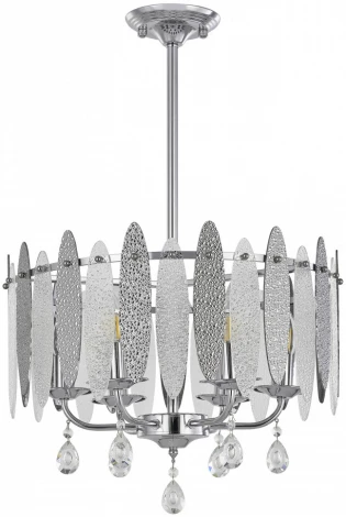 Подвесная люстра хрустальная на штанге Arte Milano Sorrento-4309 374309/6/350/470 CR (220V)