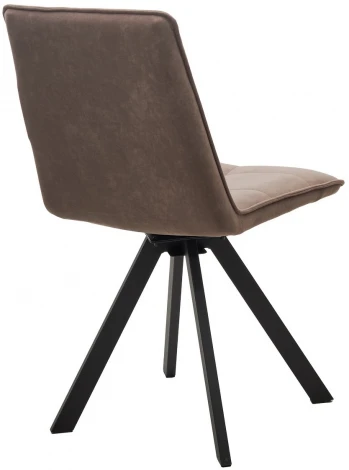 Стул BRONX, 360 град. поворот. B5 Капучино, велюр / черный каркас, М-City