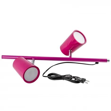 Торшер светодиодный, 2х6W, сенсорный выключатель, диммер, красный Uniel ULM-T600 2х6W/4500K/DIM RED