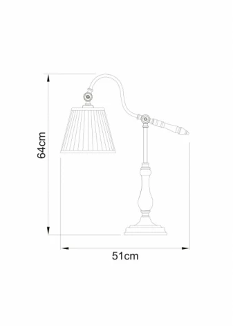 Интерьерная настольная лампа Arte Lamp Seville A1509LT-1PB (220V)