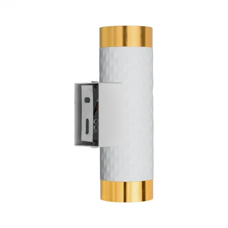 Настенный светильник Wolta WSL-GU10/W10WG под лампу GU10 Белый / Золотой CELLA