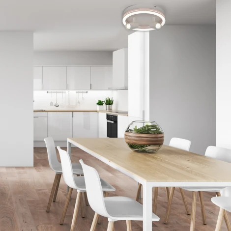 Настенно-потолочный светодиодный светильник Escada 20044LED 20044SMA/03LED WH 43Вт, металл/акрил, белый