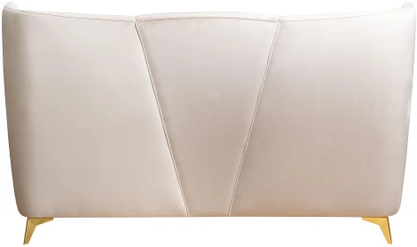 Кровать Siena без мех.велюр бежевый Colt002 199*222*116см Garda Decor арт.Siena2К-160-Colt002