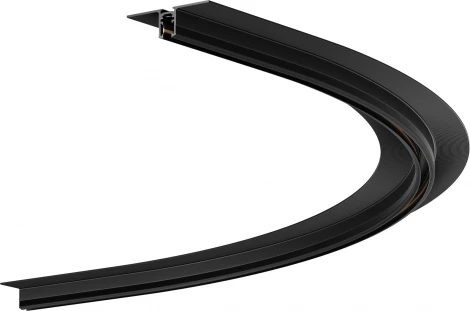 Коннектор радиусный R900 встраиваемый под ГКЛ 9,5мм черный Maytoni Accessories for tracks Levity TRA184-R900-12B (24V)