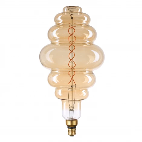 Лампочка светодиодная филаментная прозрачная спираль E27 8W Thomson Vintage Flexible Marshmallow TH-B2185