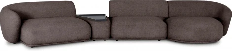 Диван Fabro ОГОГО (арт.853496), (Ткань,Букле/Коричневый)