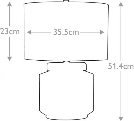 Настольная лампа Elstead Luga LUGA-TL-SMOKE