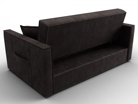 Диван прямой Лига-104 (140) (ЛДСП,Брус,Фанера,Велюр/Коричневый) Лига Диванов 134867