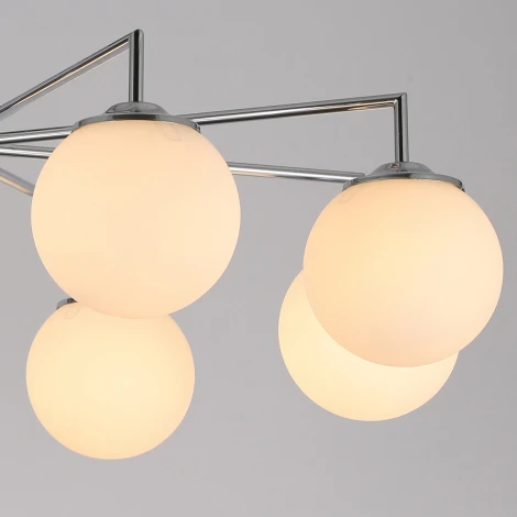 Потолочная люстра на штанге ILLUMICO IL0064-8C-79 CR (220V, шар)