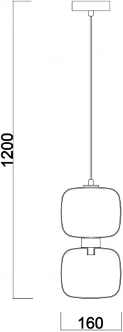 Подвесной светильник Lumen FR5215PL-01BS (220V, на проводе)