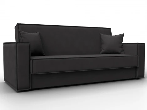 Диван-книжка Куба (ДСП,ЛДСП/Пластик/Замша/Коричневый) Лига Диванов 127460