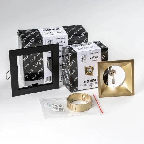 Встраиваемый светильник под LED модуль/ламп МR16 Lightstar Domino D51703GMOD (220V)