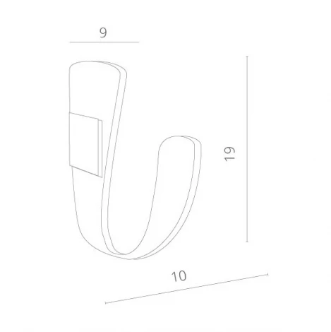 Настенный светильник Arte Lamp Virgola A1418AP-1WH