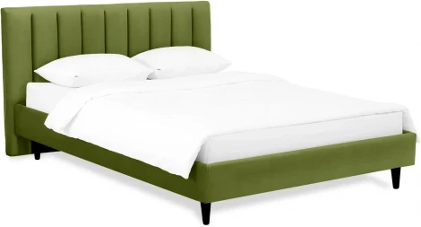 Кровать Queen II Sofia L 1600 ОГОГО (арт.577482), (Ткань/Зеленый)