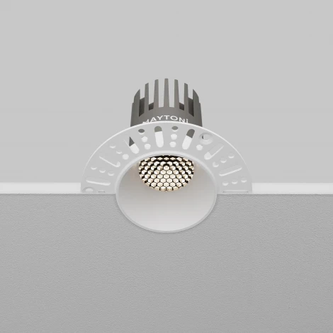 Встраиваемый светильник под гипсокартон светодиодный Maytoni Dip DL124-10W-4K-TRS-W