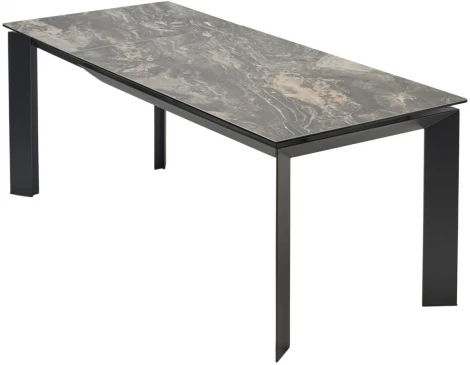 Стол M-City CREMONA 180 KL-176, итальянская керамика/ Черный каркас