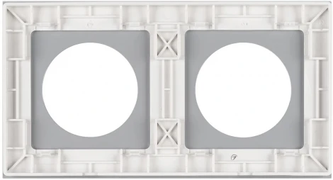 Рамка стеклянная FRM-GLARE-GC-2-WH (Arlight) 043835