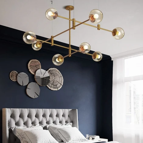 Люстра на штанге Gap Золото ImperiumLoft Gap01 (140725-26) (220V, шарики)