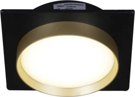 Встраиваемый точечный светильник Reluce 53005-9.0-001LD GX53 BK+GD (220V)