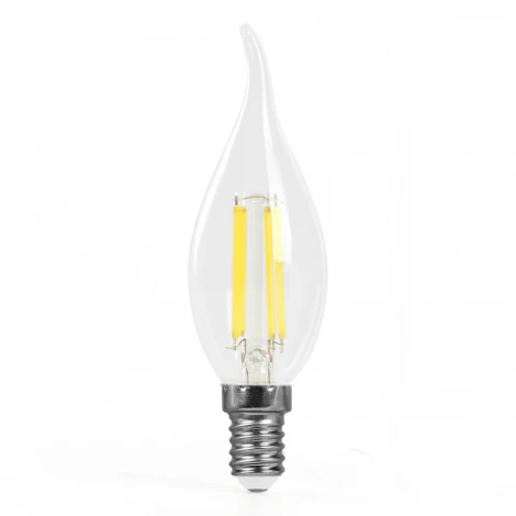 Лампа светодиодная филамент C35T свеча на ветру 6W 175-265V E14 4000К Feron LB-1216 51263