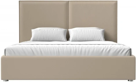 Кровать интерьерная Аура 200 (Бежевый/Экокожа) Лига Диванов арт.120572