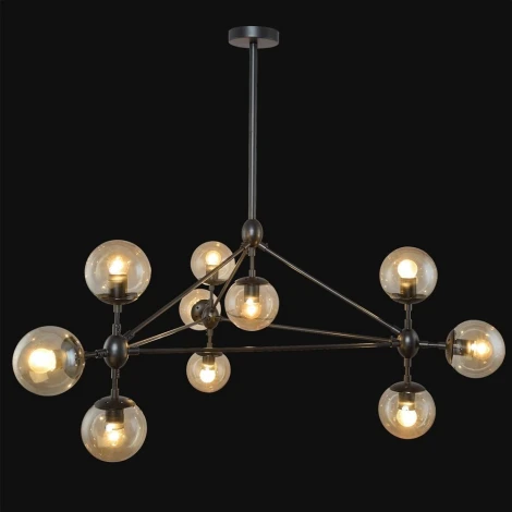 Потолочная люстра RiForma Atom 2-4856-10-BK E27