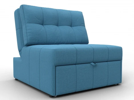Кресло-кровать Лига-107 (80) (ЛДСП,Брус,Фанера,Рогожка/Голубой) Лига Диванов 134893