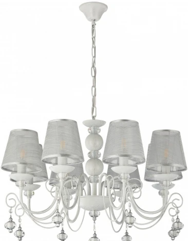 Подвесная люстра Arte Milano AM347620 347620/8 WT+SL (220V, подвески, на цепи)