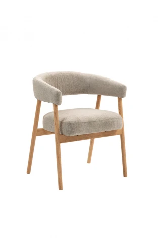 Стул обеденный Zubo с деревянными ножками бежевый Stool Group арт.УТ000041730