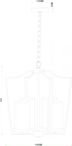 Подвесная люстра Arte Lamp Nuvola A7017SP-4BK (220V, на цепи)