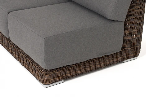 "Капри" модуль диванный правый с подушками, цвет коричневый 4SIS арт.УТ-00009390