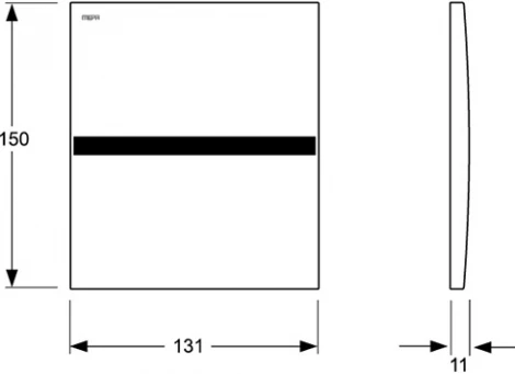 Кнопка смыва Mepa Sanicontrol 925 718247 6 v, хром