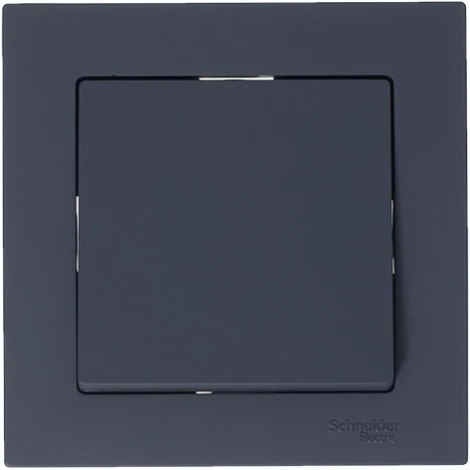 Выключатель встраиваемый одноклавишный (грифель) Systeme Electric AtlasDesign ATN000761